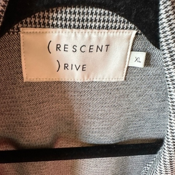 Crescent Drive black‎ & white check/ houndstooth duster/ trenchcoat. NWT - Picture 3 of 12